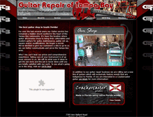 Tablet Screenshot of guitarrepairoftampabay.com